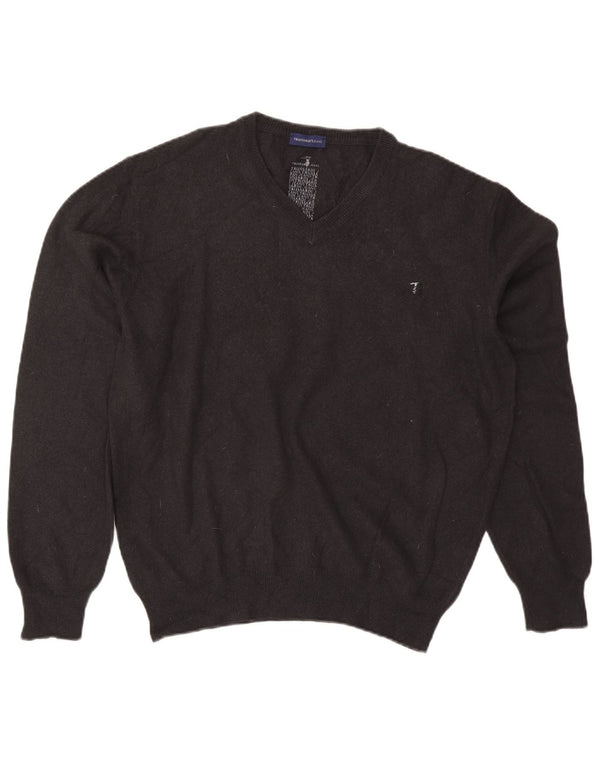 Trussardi Jeans Pull Col V Homme 3XL Gris