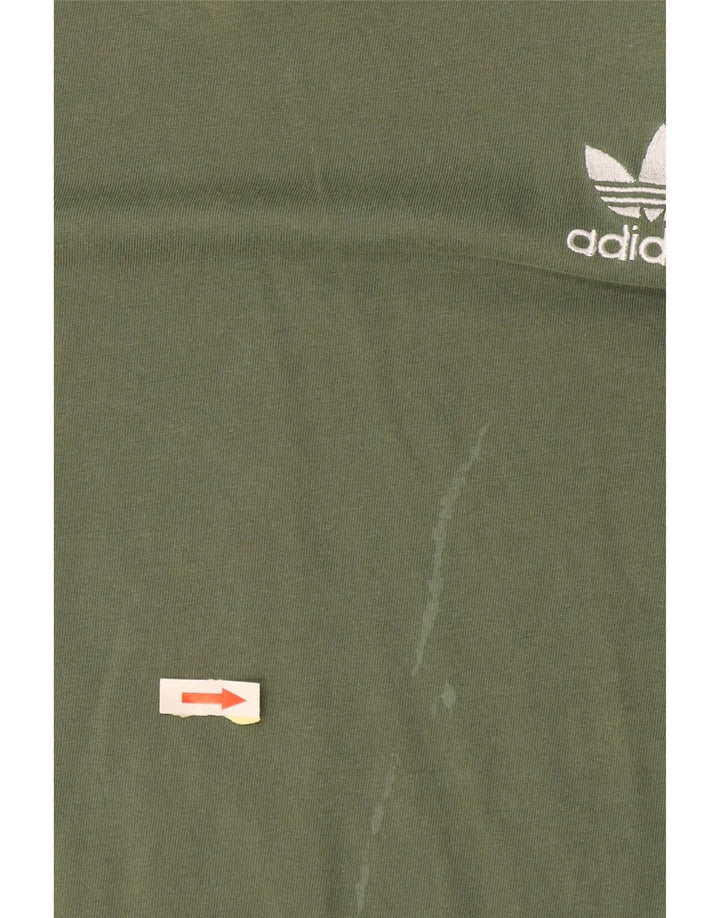 Adidas T-Shirt Homme Vert Moyen Coton
