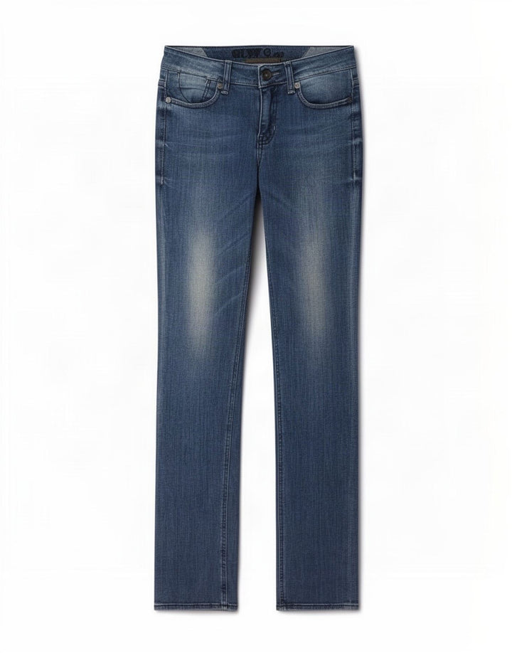 Guess Jean Slim Femme W26 L34 Bleu Coton