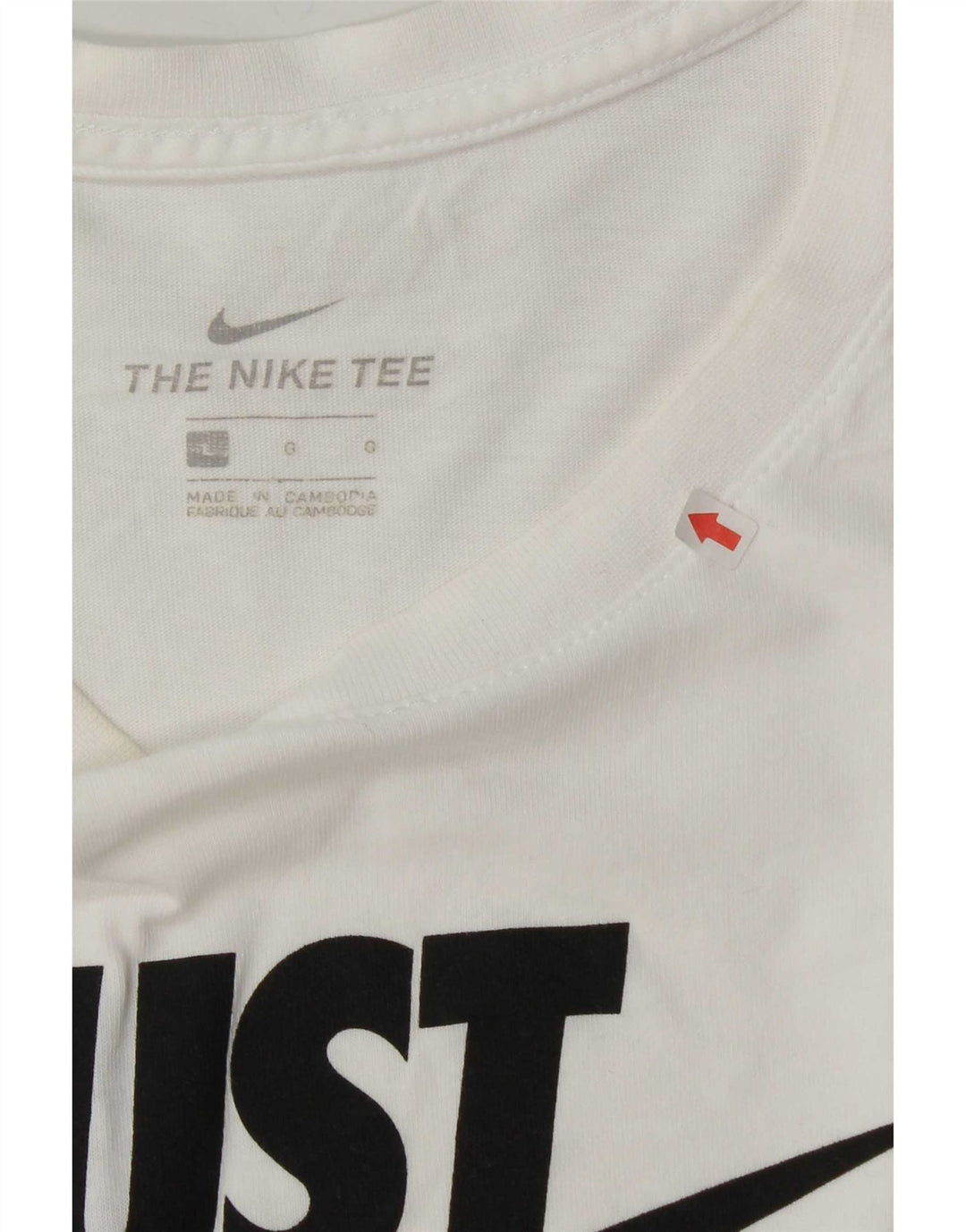 Nike T-shirt graphique pour homme en coton blanc Taille L