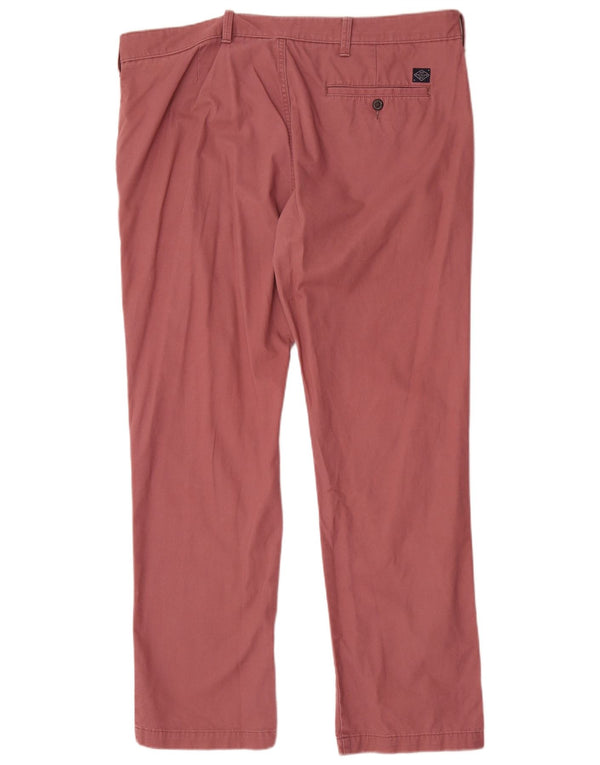 Marks & Spencer Pantalon Chino Droit Homme W40 L31 Rose Coton