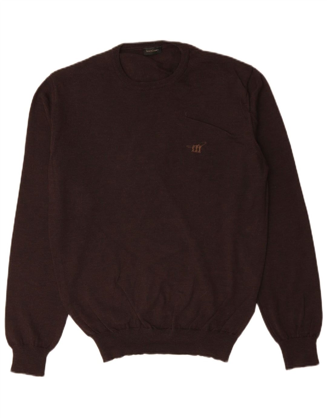 HENRY COTTONS Pull Col Rond Homme Marron Moyen