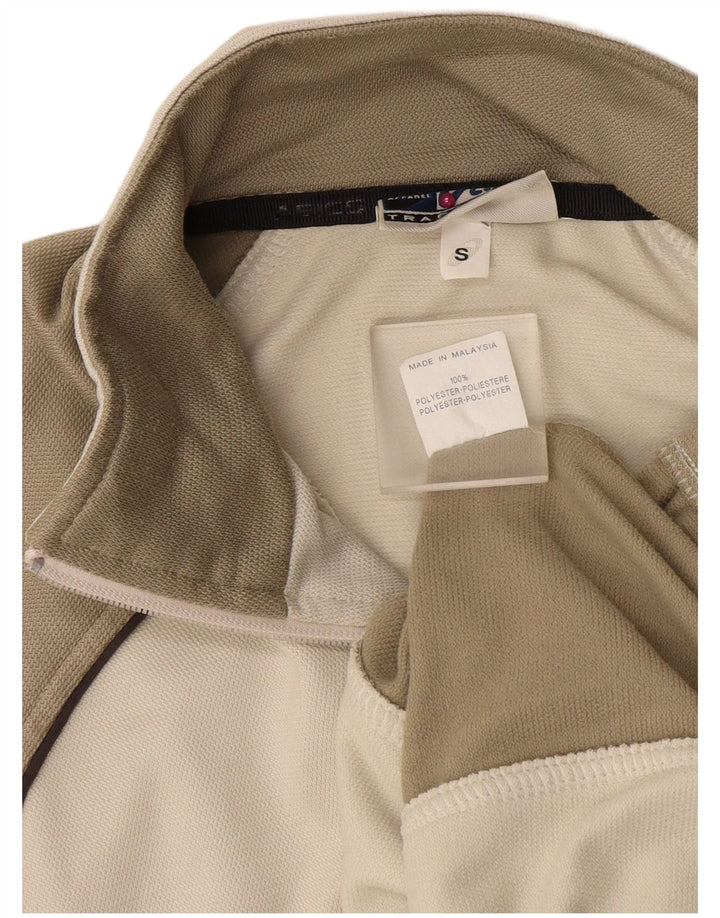 Oasis Veste de survêtement pour homme Small Beige Colourblock Polyester
