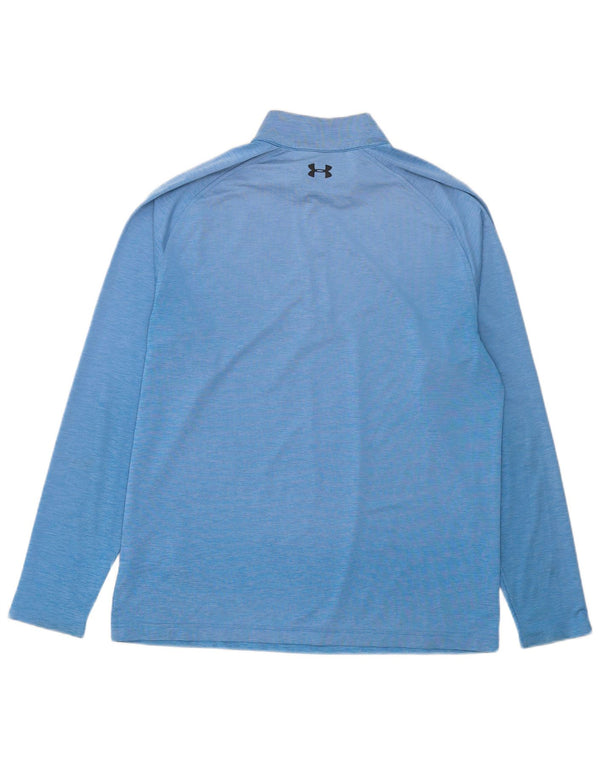 Under Armour Haut de Survêtement Zip Neck Pullover Homme Bleu Polyester
