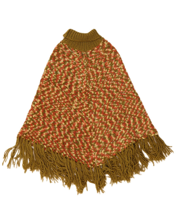 Eighth Sin Poncho Jumper Femme Taille Unique Acrylique Moucheté Multicolore