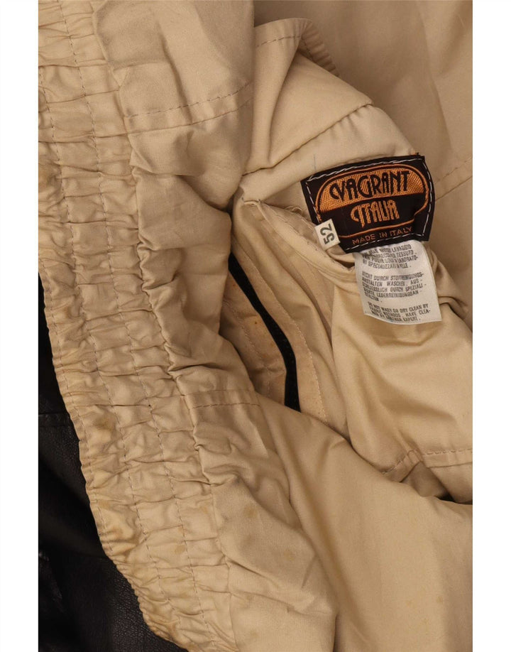 Vagrant Veste en cuir pour homme IT 52 XL Noir