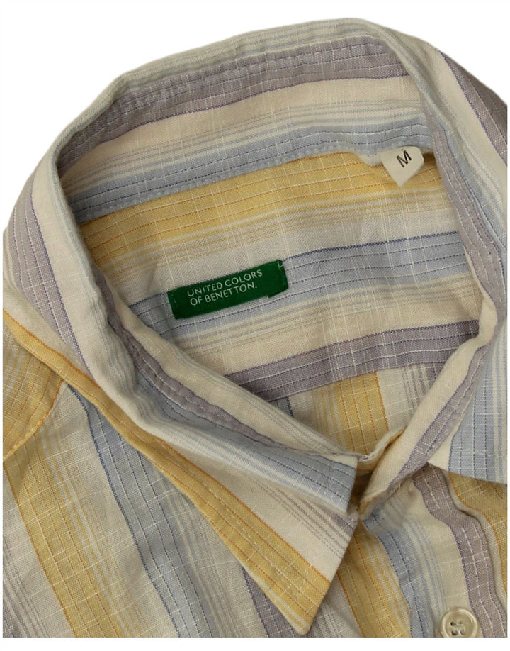 Benetton Chemise Medium Multicolore Rayé Homme