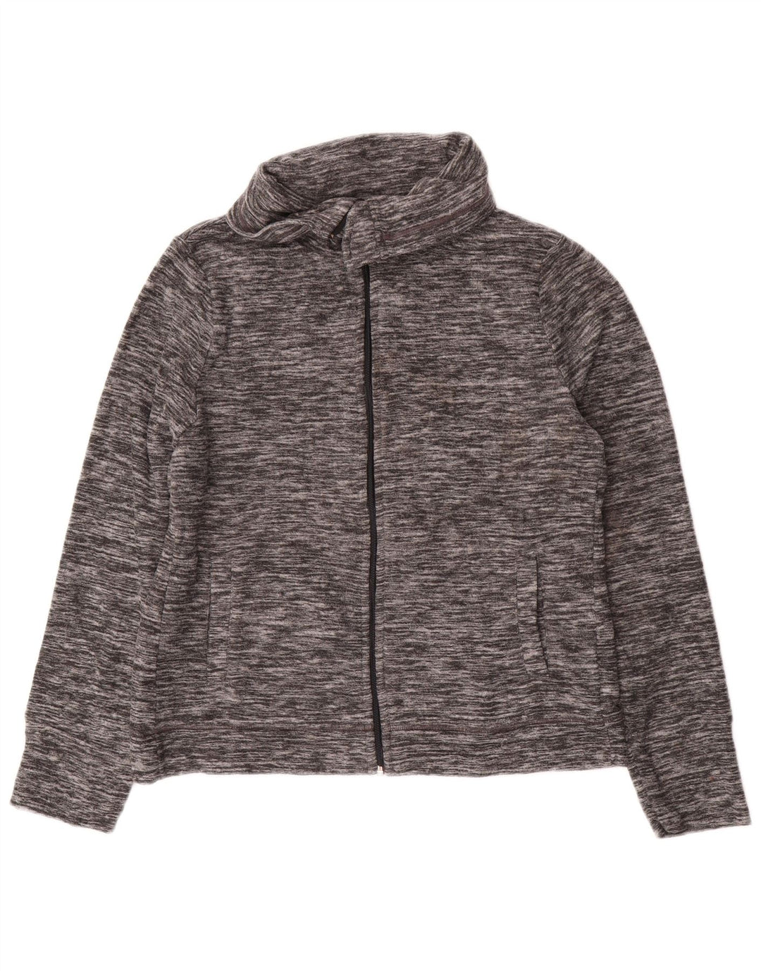 CALVIN KLEIN Veste polaire performante pour femme UK 14 Gris moyen moucheté