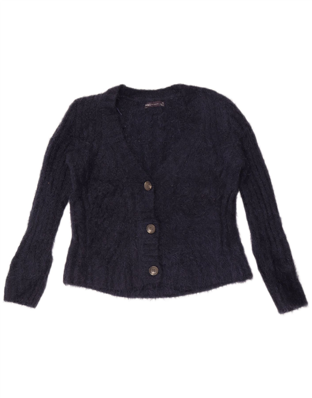 Marks & Spencer Pull cardigan surdimensionné pour femme UK 6 XS Bleu marine
