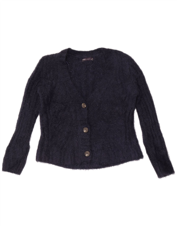 Marks & Spencer Pull cardigan surdimensionné pour femme UK 6 XS Bleu marine