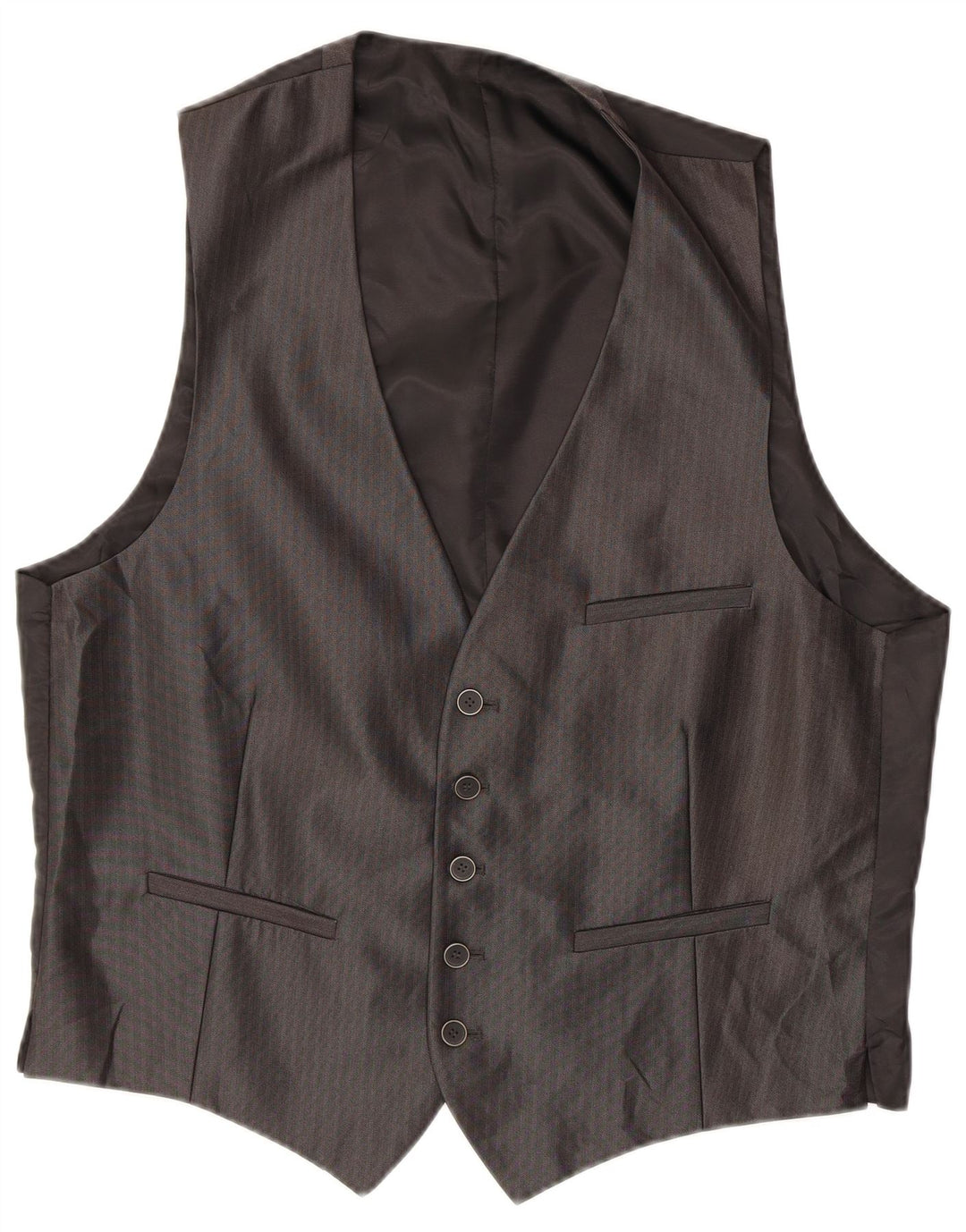 Angelo Litrico Costume 3 pièces pour homme EU 54 2XL W38 L30 Gris à fines rayures classique