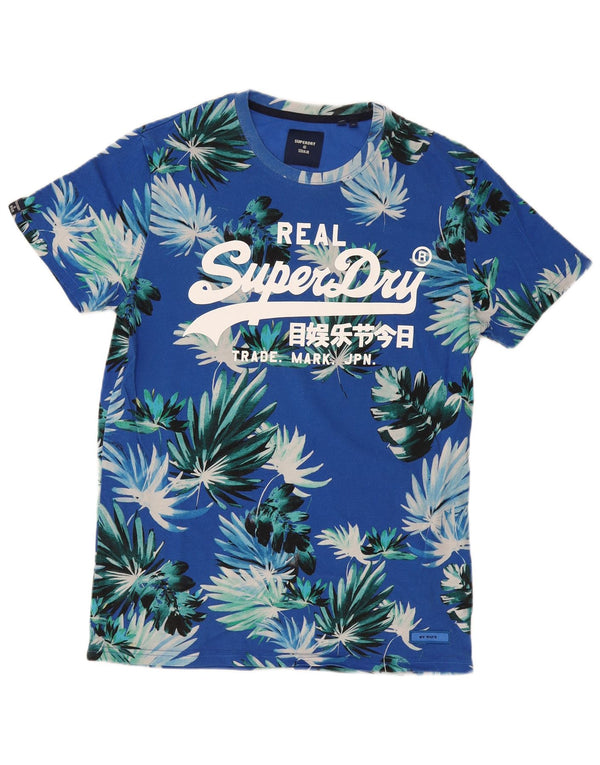 Superdry T-Shirt Graphique Homme Grand Bleu Floral Hawaïen