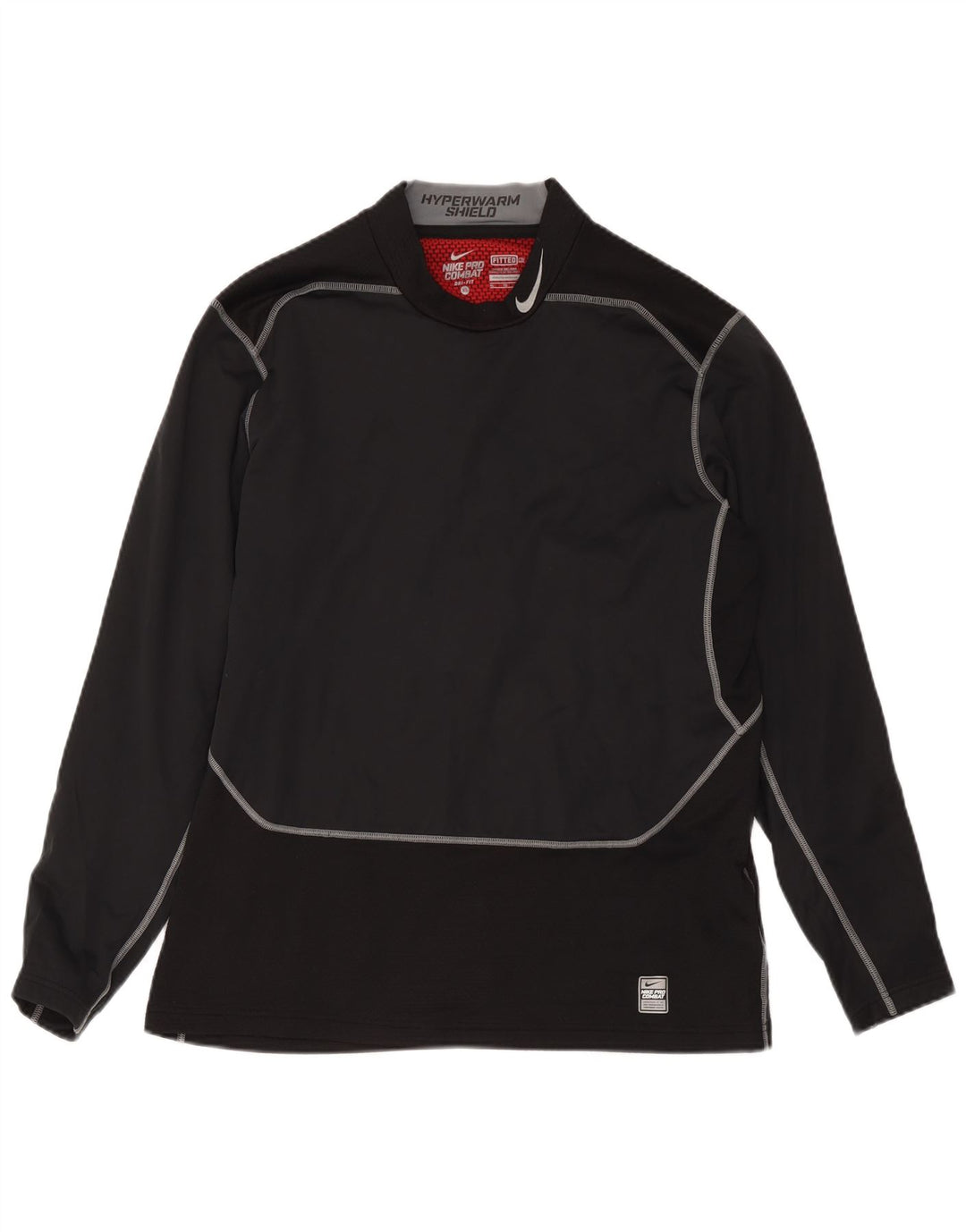 Nike Haut Dri Fit à manches longues pour homme XL Noir Colorblock Polyester