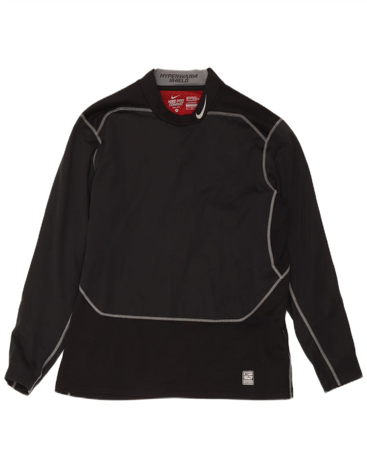 Nike Haut Dri Fit à manches longues pour homme XL Noir Colorblock Polyester