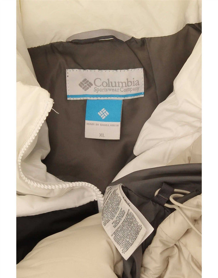 Columbia Veste matelassée pour homme UK 42 XL Beige Colorblock Polyester