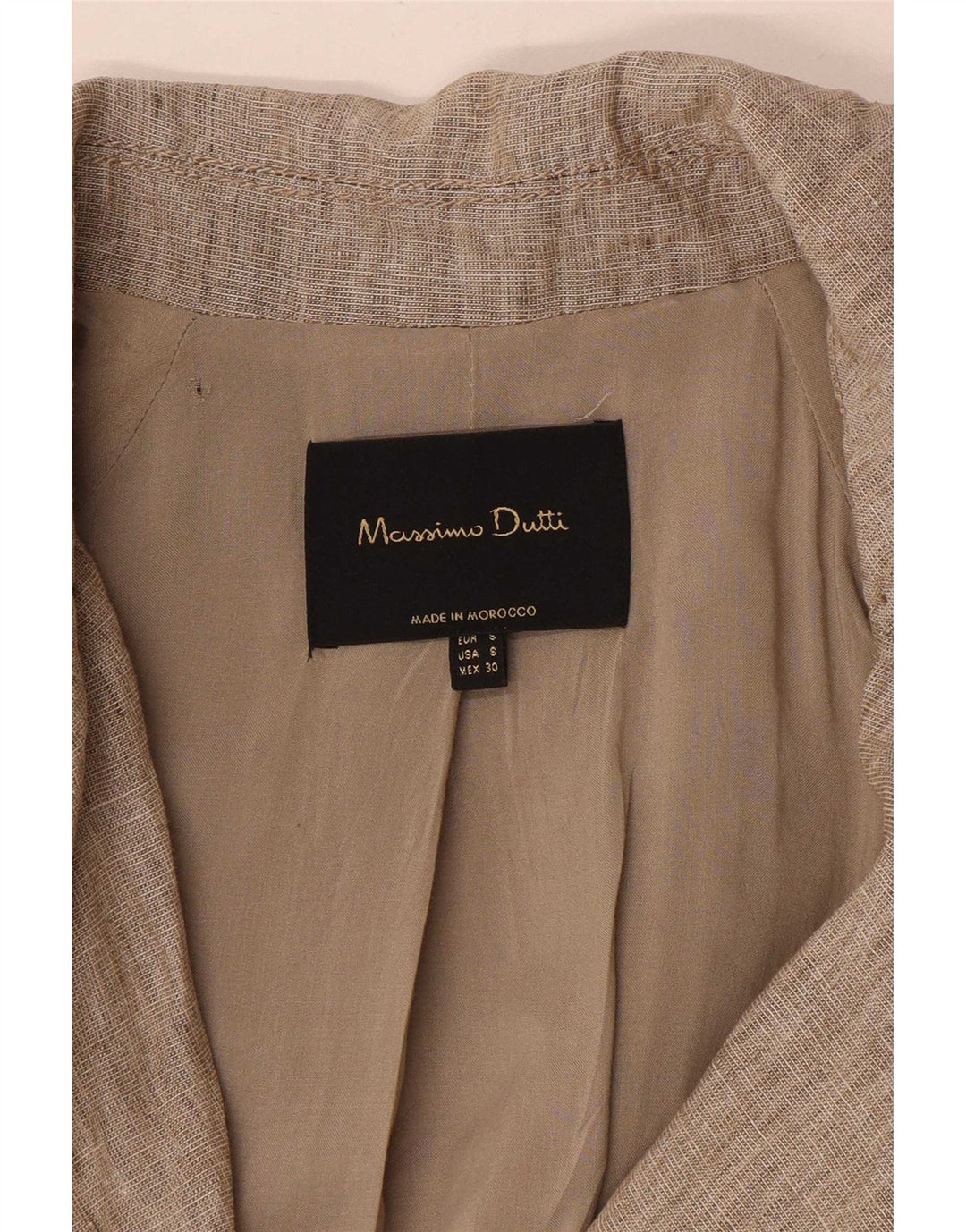 Massimo Dutti Trench-Coat Femme UK 10 Petit Beige