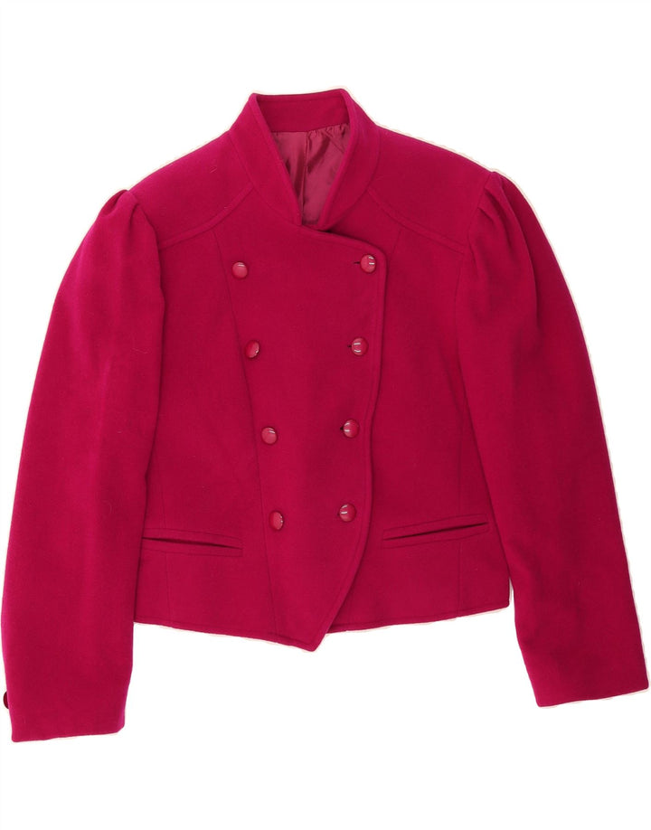 GERRY WEBER Womens Double Breasted Blazer Jacket IT 40 Small Pink Cashmere Vintage Gerry Weber and Second-Hand Gerry Weber from Messina Hembry 