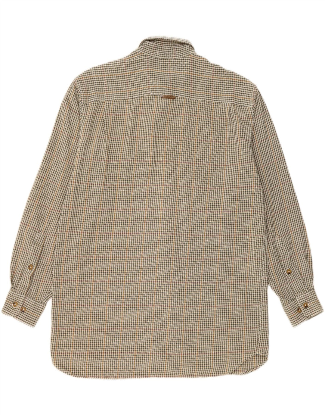 Orvis Chemise en flanelle pour homme en coton pied-de-poule vert moyen