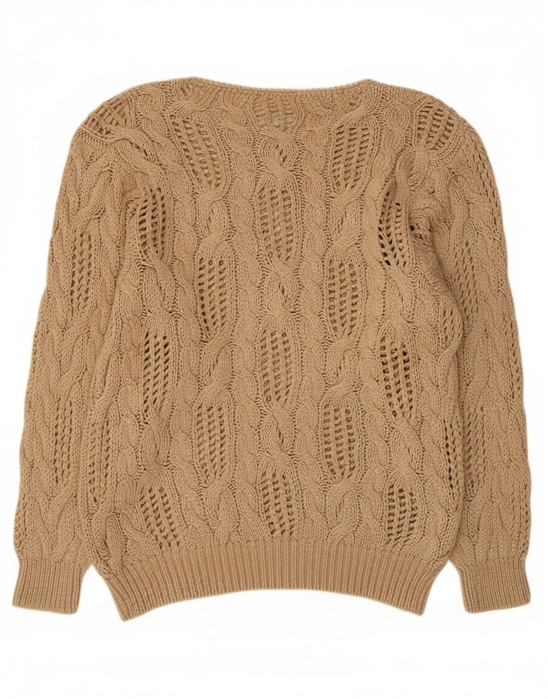 Madeleine Pull transparent à col bateau pour femme EU 40/42 Beige moyen
