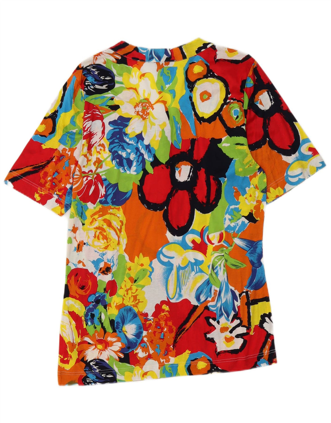 Blouse Femme Vintage Top IT 48 XL Floral Multicolore