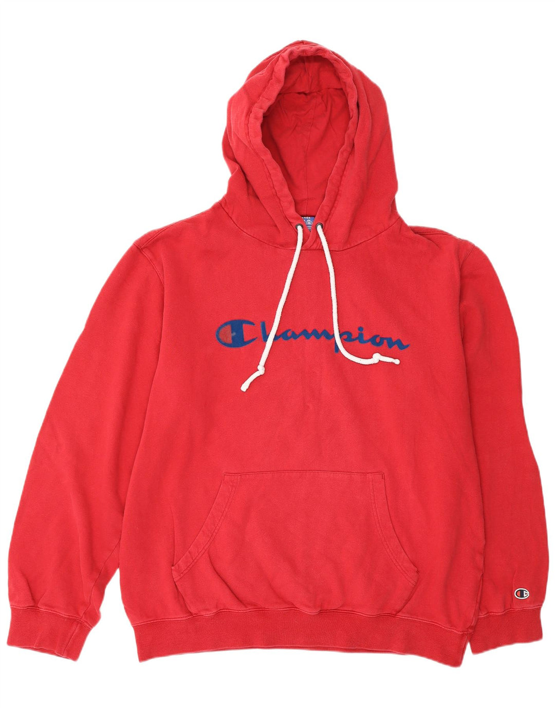 CHAMPION Pull à Capuche Graphique Homme XL Rouge Coton