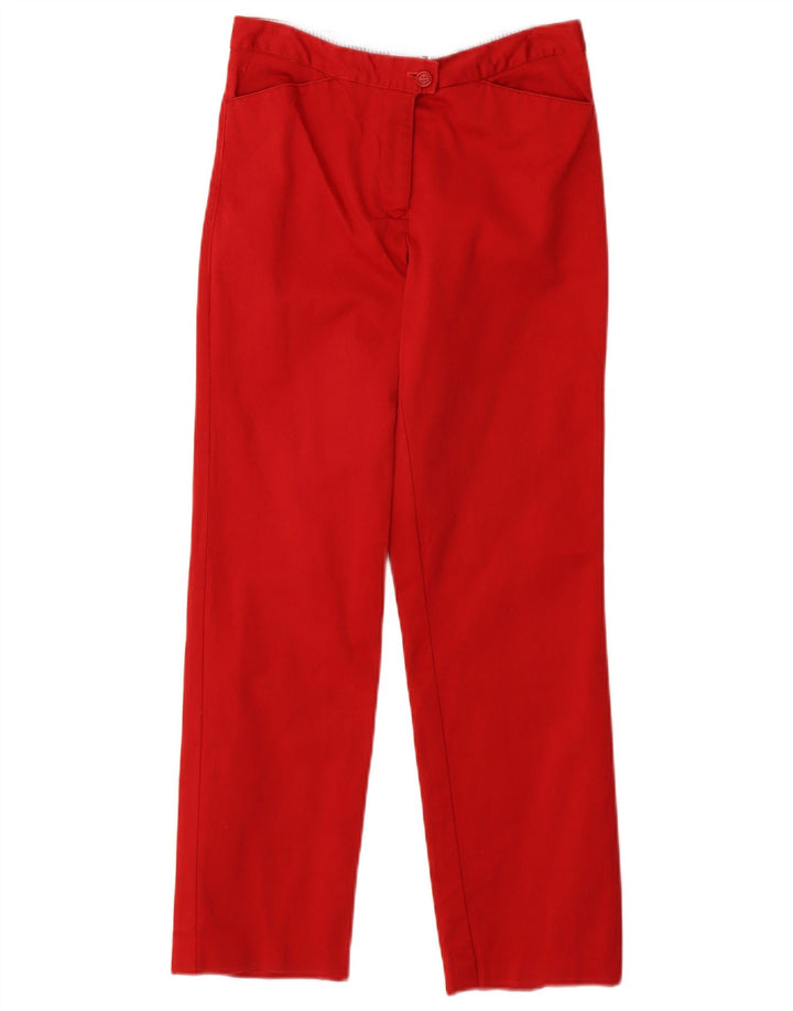 TOMMY HILFIGER Pantalon décontracté droit femme W25 L27 Coton rouge