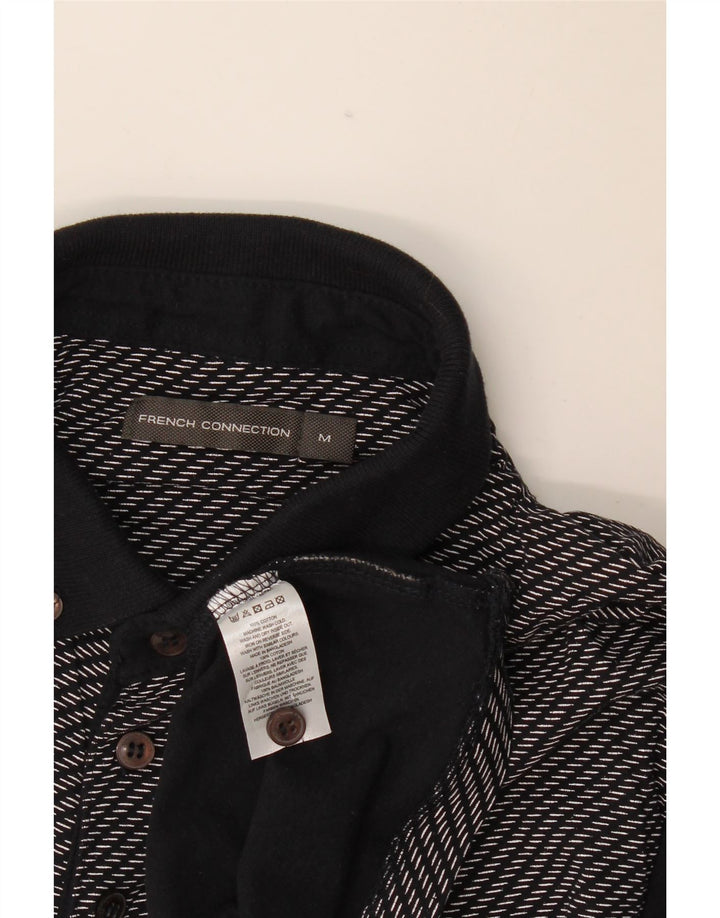 French Connection Polo Homme Bleu Marine Moyen Rayé Coton