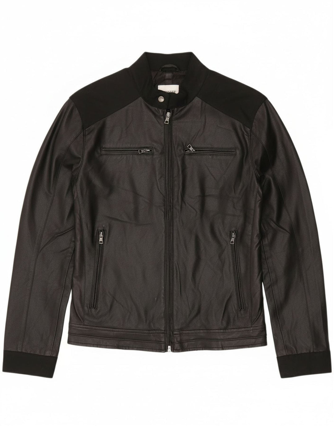 Gas Blouson Bomber Femme IT 52 XL Noir Colorblock Polyester