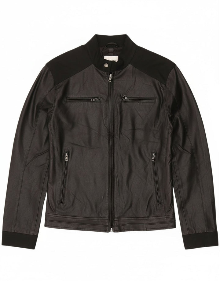 Gas Blouson Bomber Femme IT 52 XL Noir Colorblock Polyester