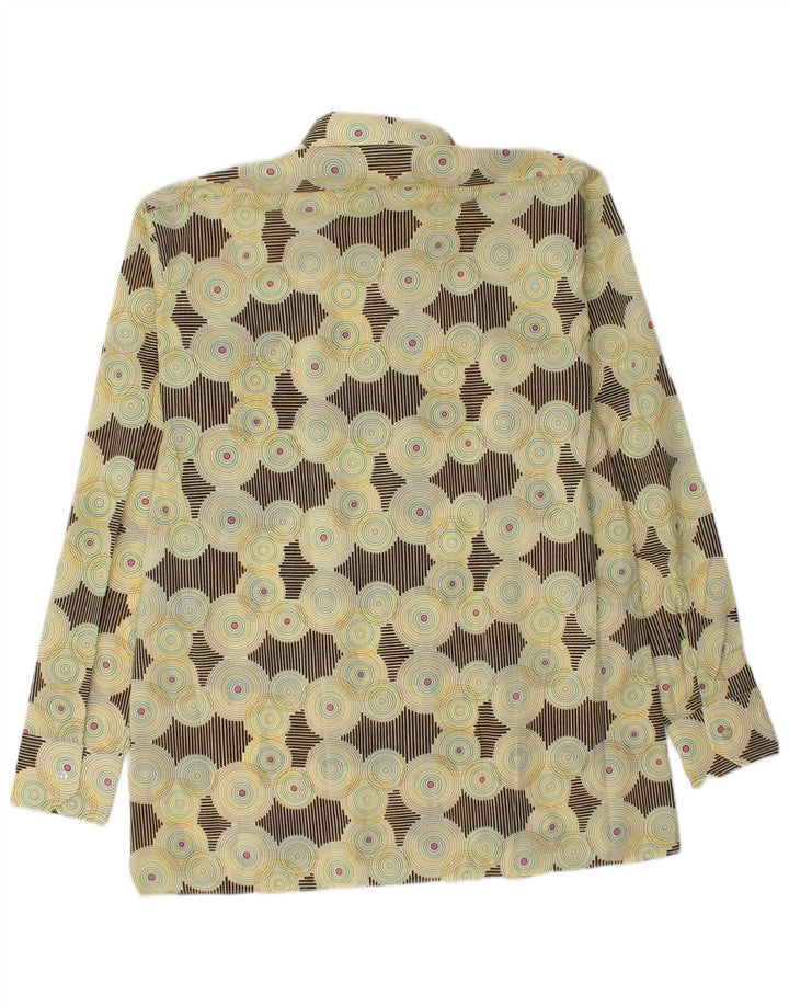Don Carlos Chemise Homme Taille 41 Polyester Géométrique Beige Moyen