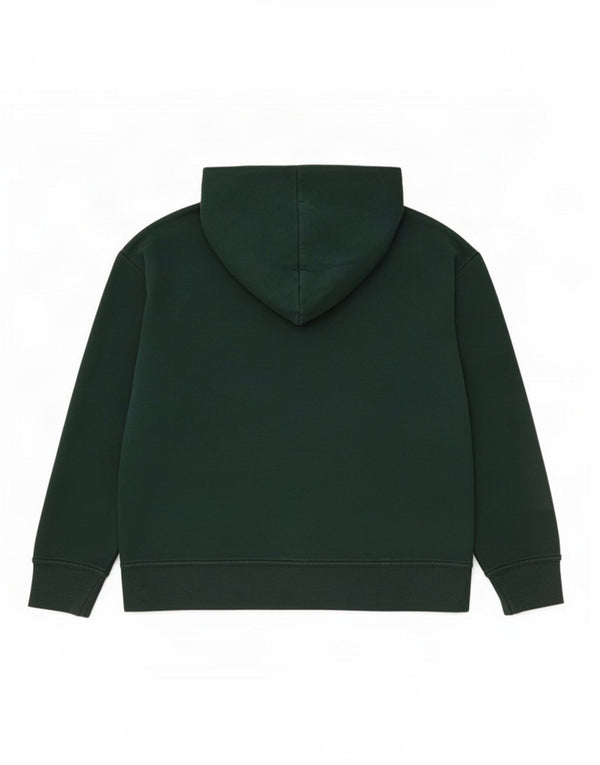 Zara Pull à capuche surdimensionné pour femme UK 16 Grand coton vert
