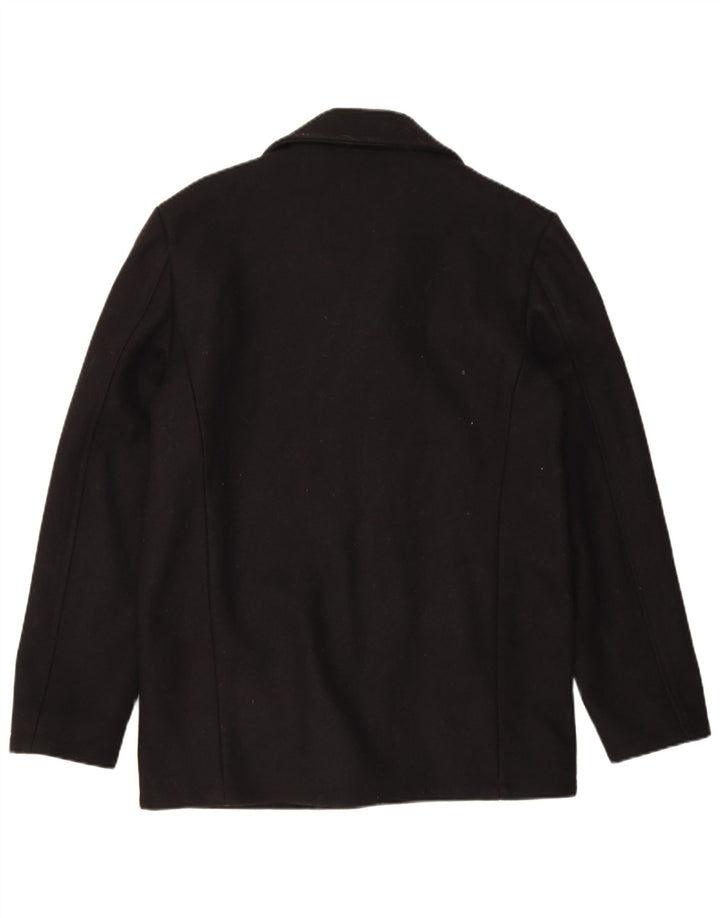 Jack Wills Veste blazer à 3 boutons pour homme UK 36 Petite laine noire