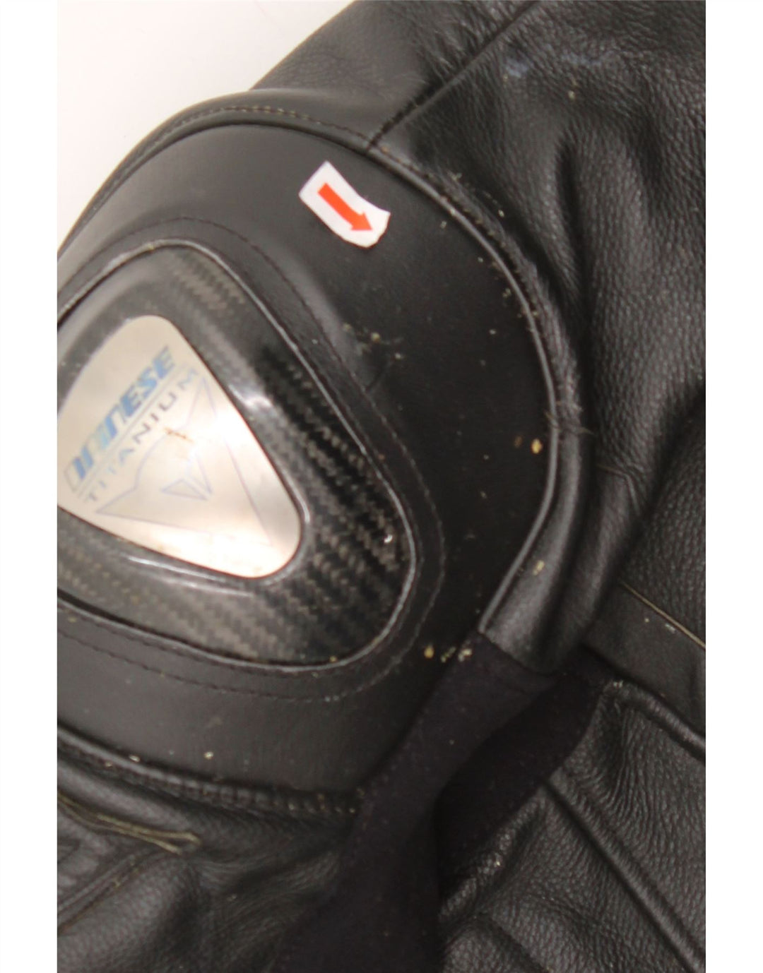 DAINESE Veste de course en cuir graphique pour hommes IT 50 Large cuir noir