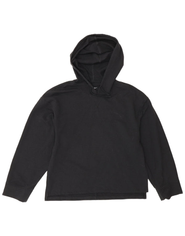 Nike Femme Yoga Coupe décontractée Pull à capuche UK 6 XS Noir Polyester