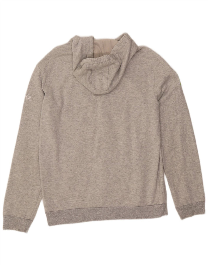 ERREA Pull à capuche zippé pour femme XL Gris Coton