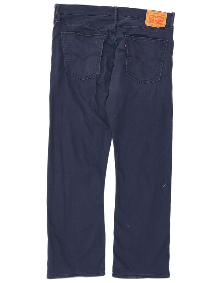 LEVI'S Jean Droit 514 Homme W36 L30 Bleu Marine Coton