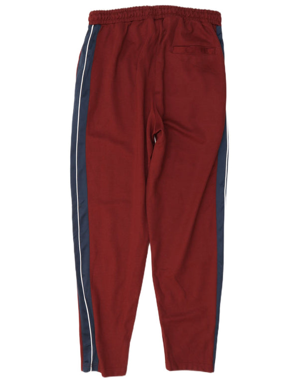 Ellesse Pantalon de survêtement pour homme Large en coton color block bordeaux