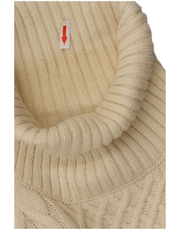 PIOMBO Pull col roulé homme 2XL Acrylique blanc