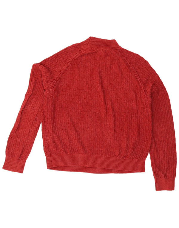 Fat Face Pull ample à col roulé pour femme Rouge moyen UK 12