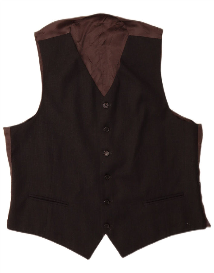 gilet homme vintage IT 54 XL laine noire