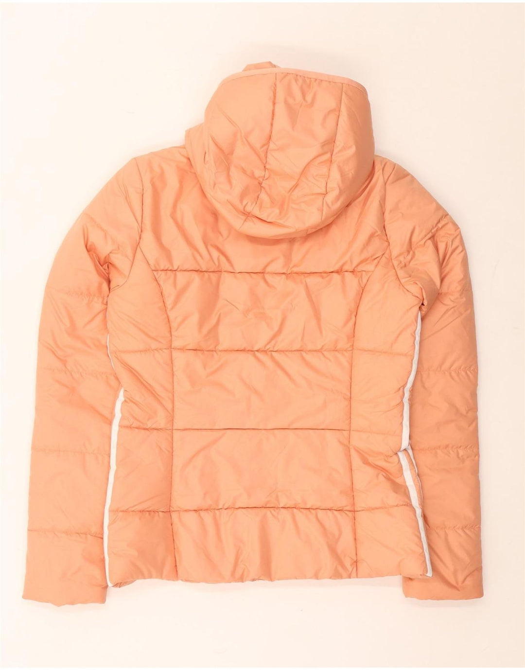 Adidas Veste rembourrée à capuche Primegreen pour femme UK 10 Petit Orange Polyester