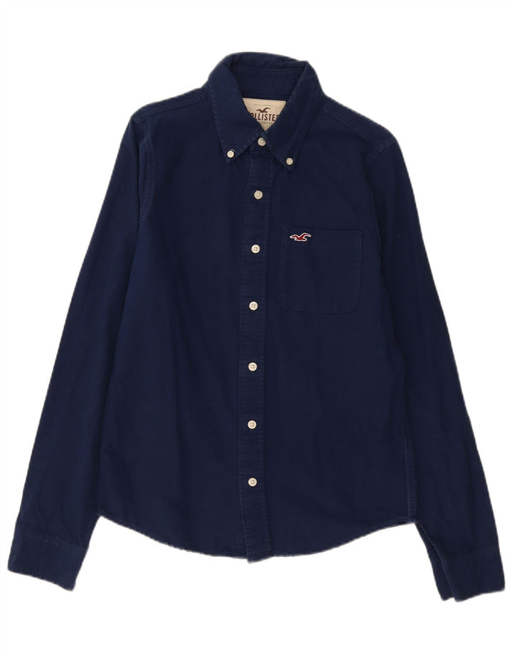 HOLLISTER Chemise Homme Small Bleu Marine Coton
