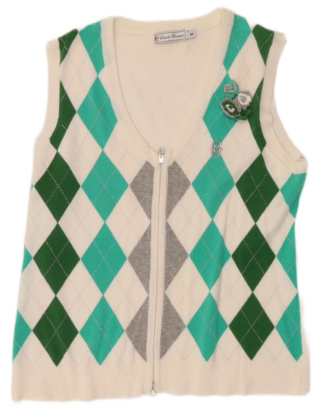 CONTE OF FLORENCE Cardigan pour femme UK 12 Blanc moyen