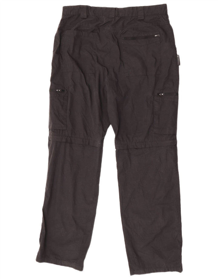 Mountain Warehouse Pantalon Cargo Droit Homme W36 L31 Noir Polyester