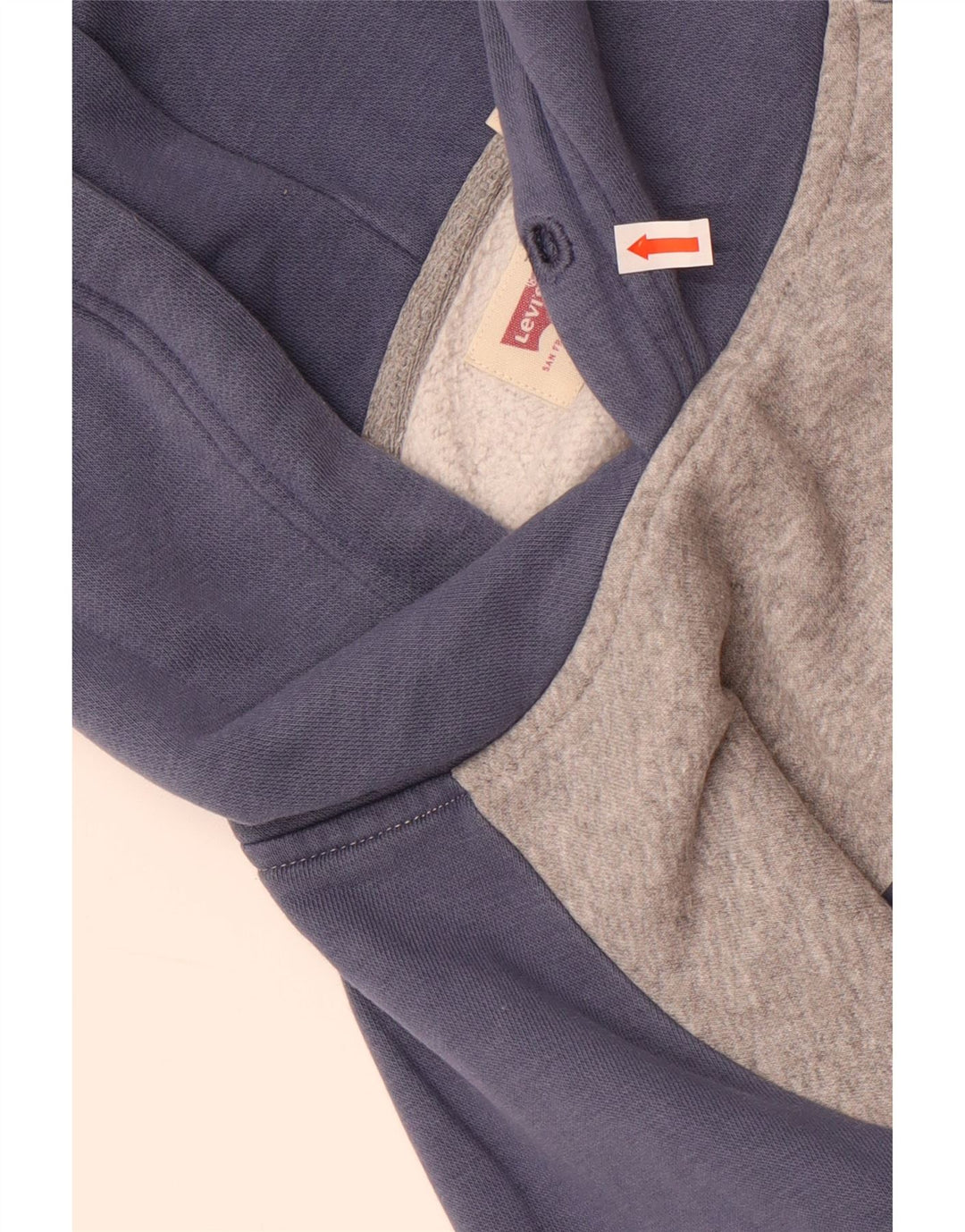 Levi's Pull à Capuche Graphic Relaxed Fit Homme Gris Moyen Colorblock