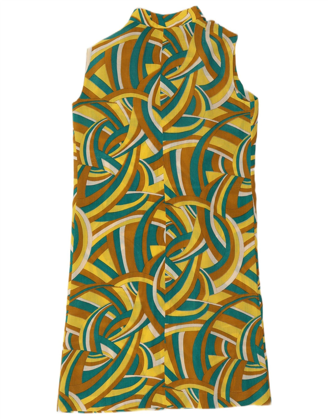 Robe droite sans manches femme vintage IT 48 XL Géométrique multicolore