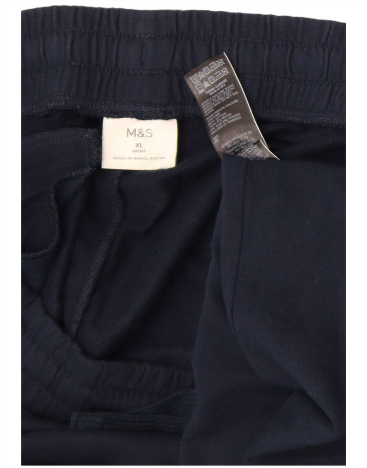 Marks & Spencer Pantalon de survêtement pour homme XL Bleu marine Coton
