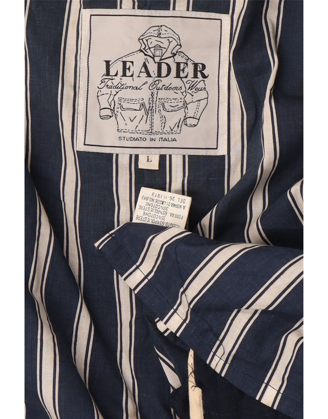 Leader Veste Bomber Homme UK 40 Large Bleu Marine Polyester