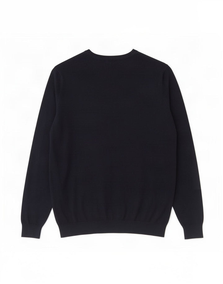 Zara Pull Col Bateau Homme Bleu Marine Moyen