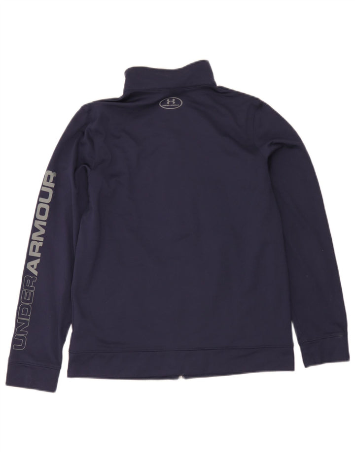 Under Armour Veste de survêtement pour garçon 11-12 ans Bleu marine Taille L